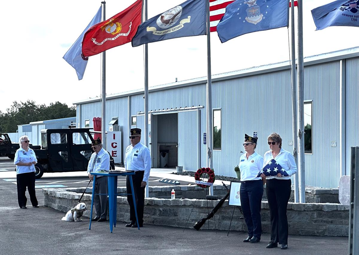 Memorial Day 2023 - Flag raising ceremony with The American Legion Post 352 in Blanco.
