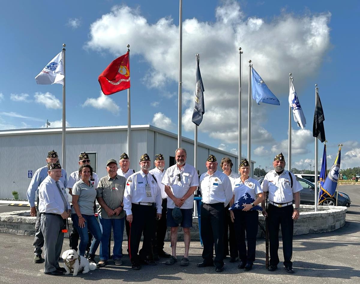 Memorial Day 2023 - Flag raising ceremony with The American Legion Post 352 in Blanco.